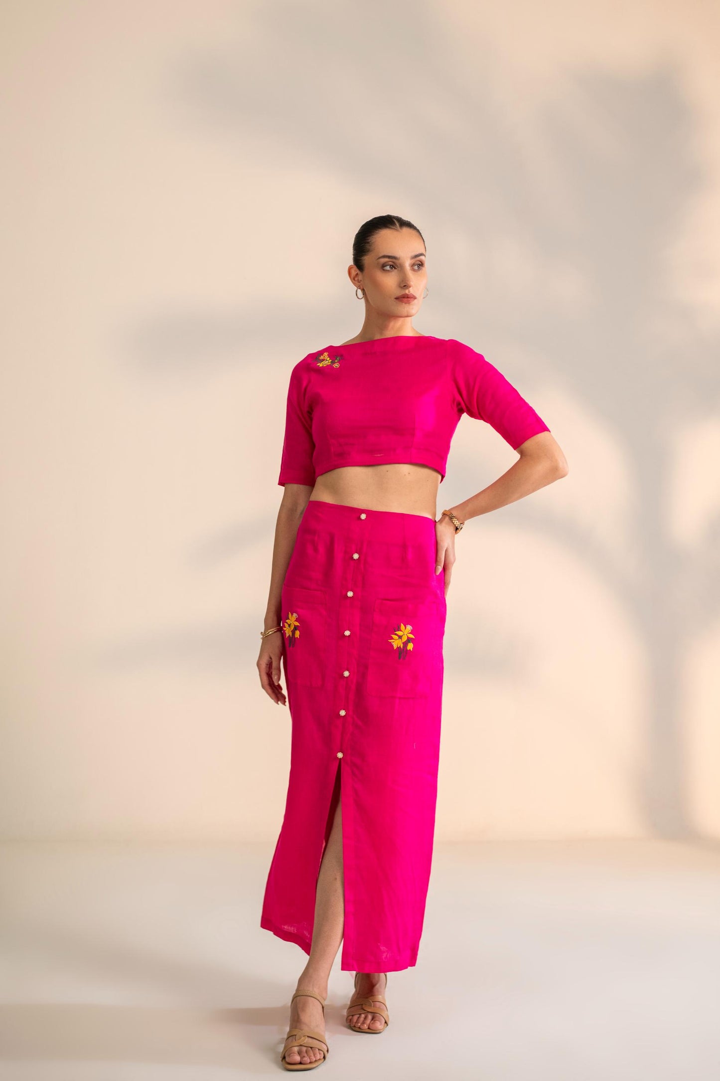 CROP TOP WITH SKIRT