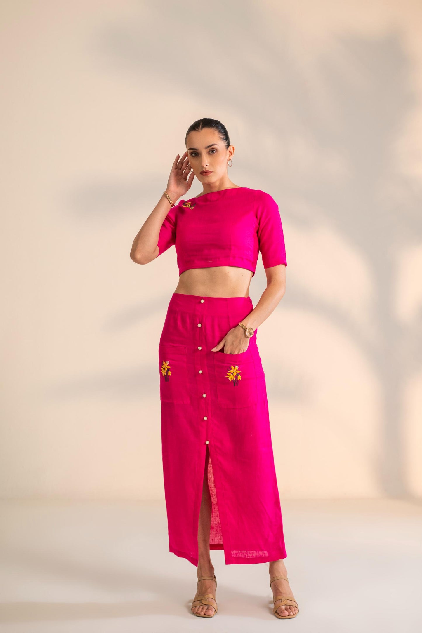 CROP TOP WITH SKIRT