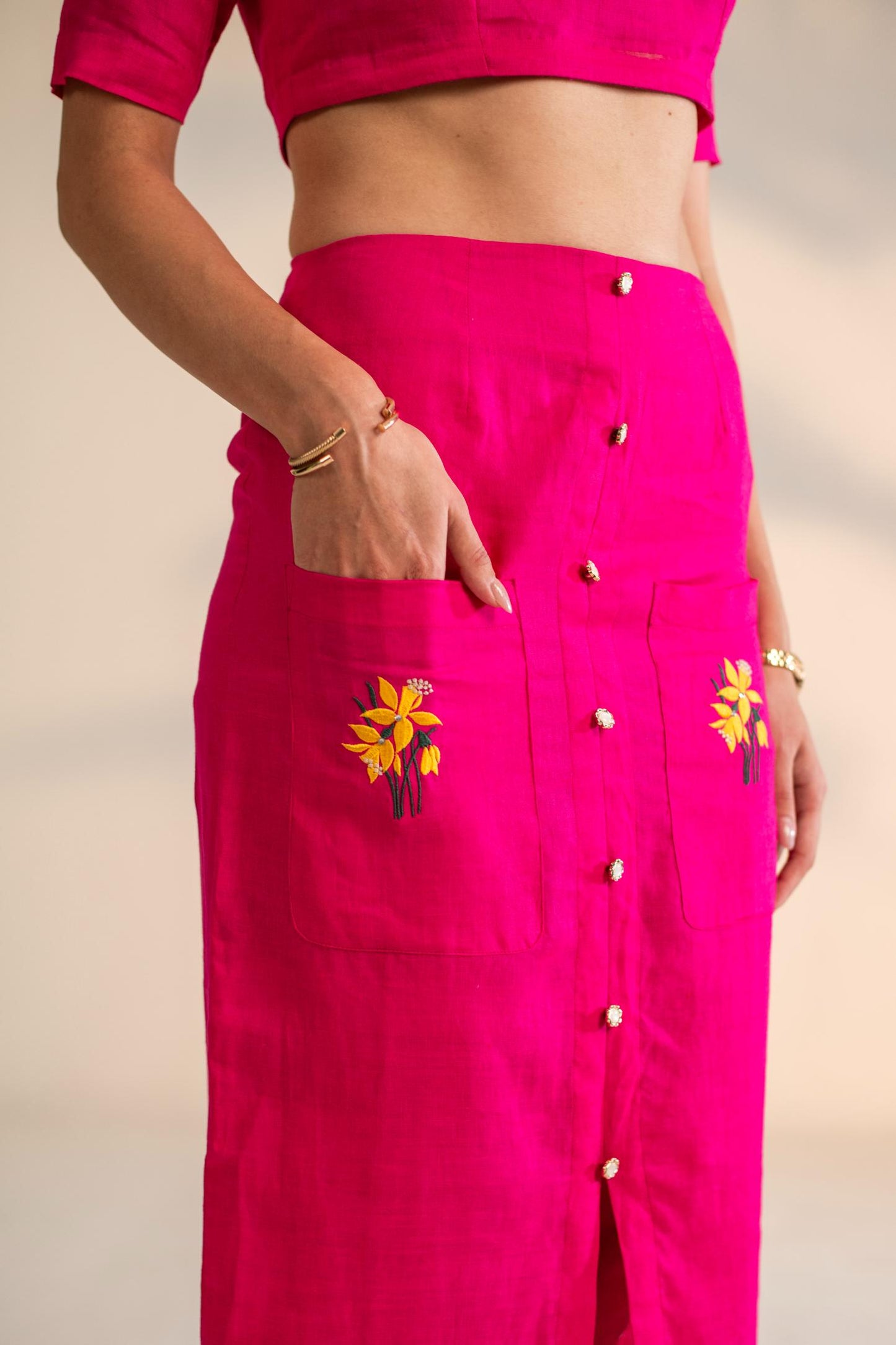 CROP TOP WITH SKIRT