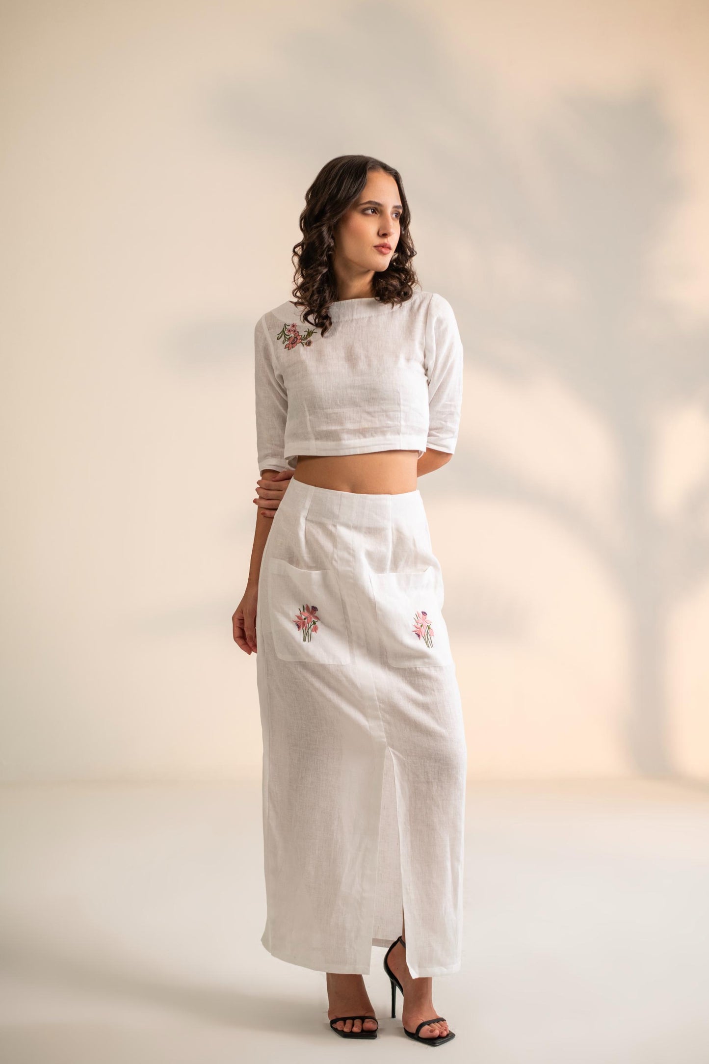 CROP TOP WITH SKIRT