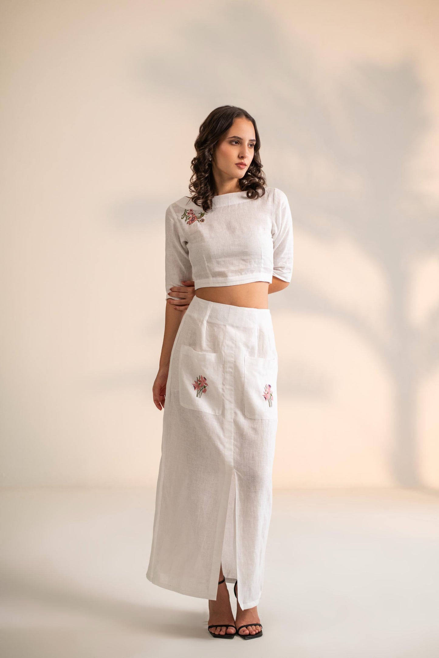 CROP TOP WITH SKIRT