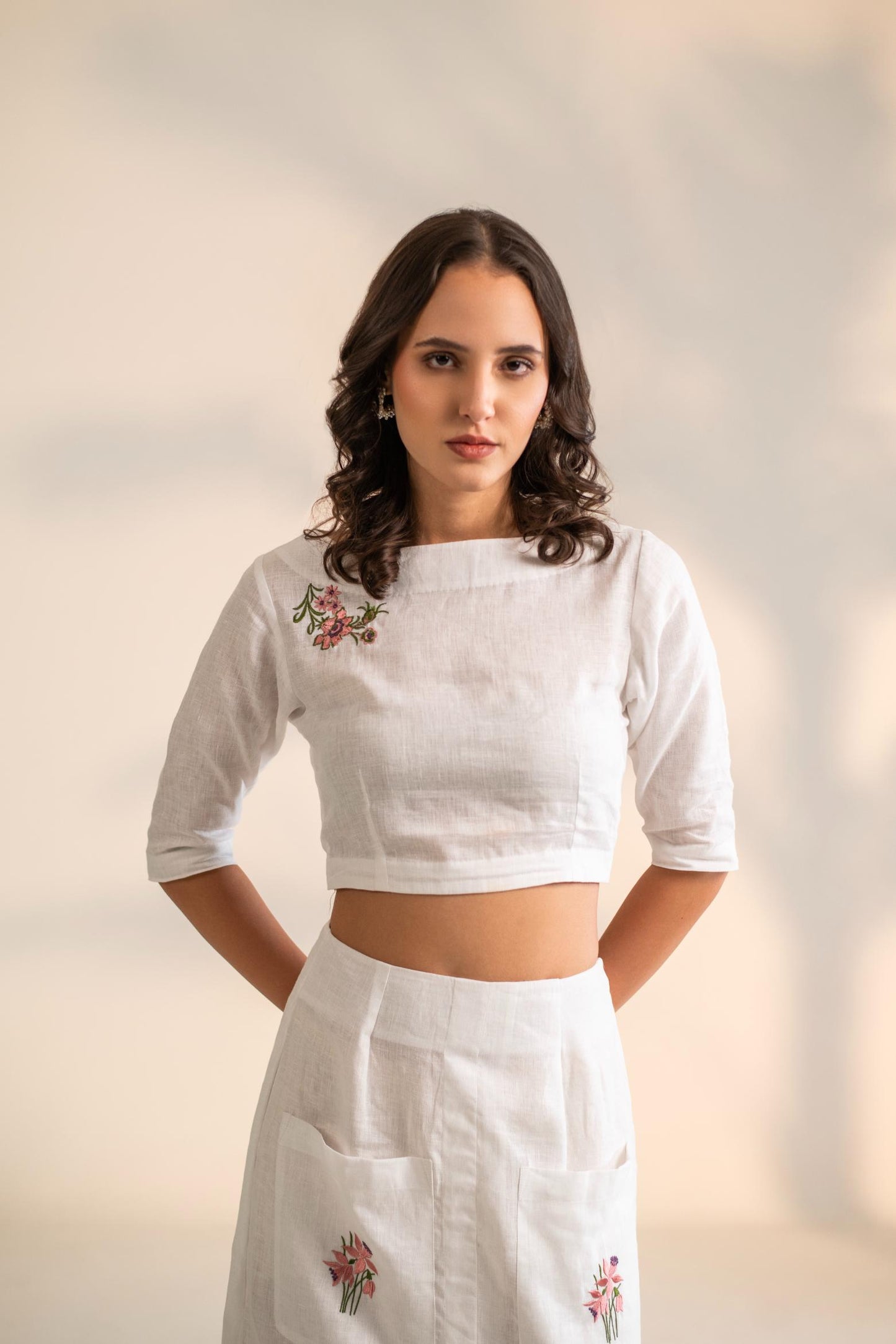 CROP TOP WITH SKIRT