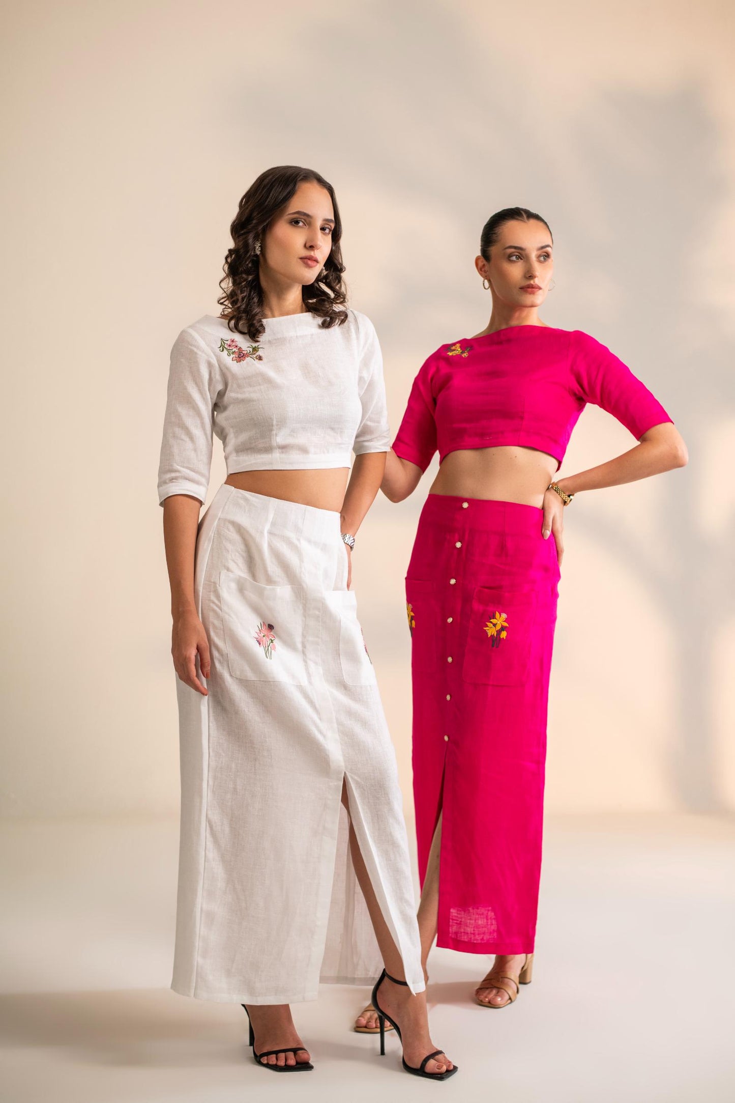 CROP TOP WITH SKIRT