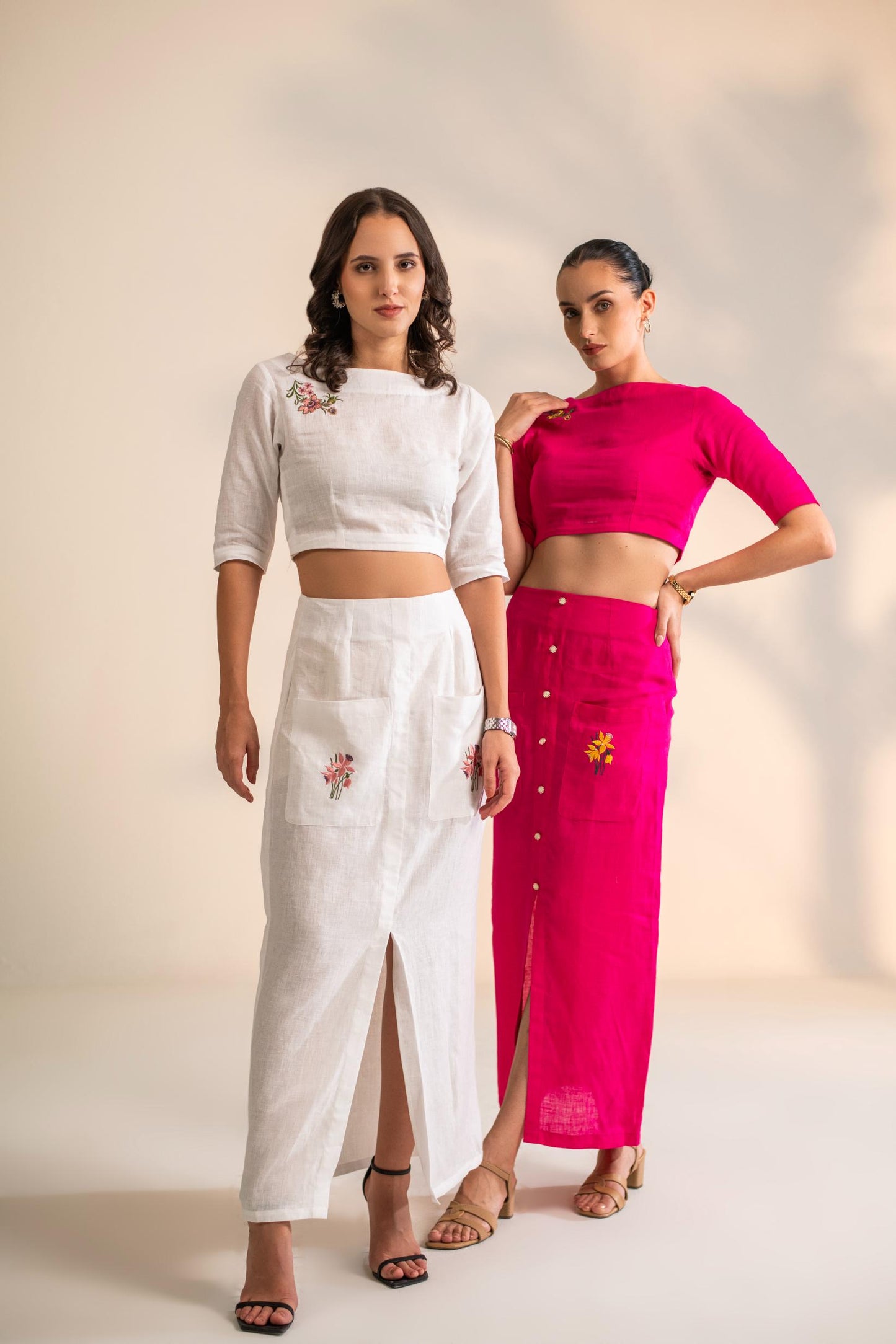 CROP TOP WITH SKIRT