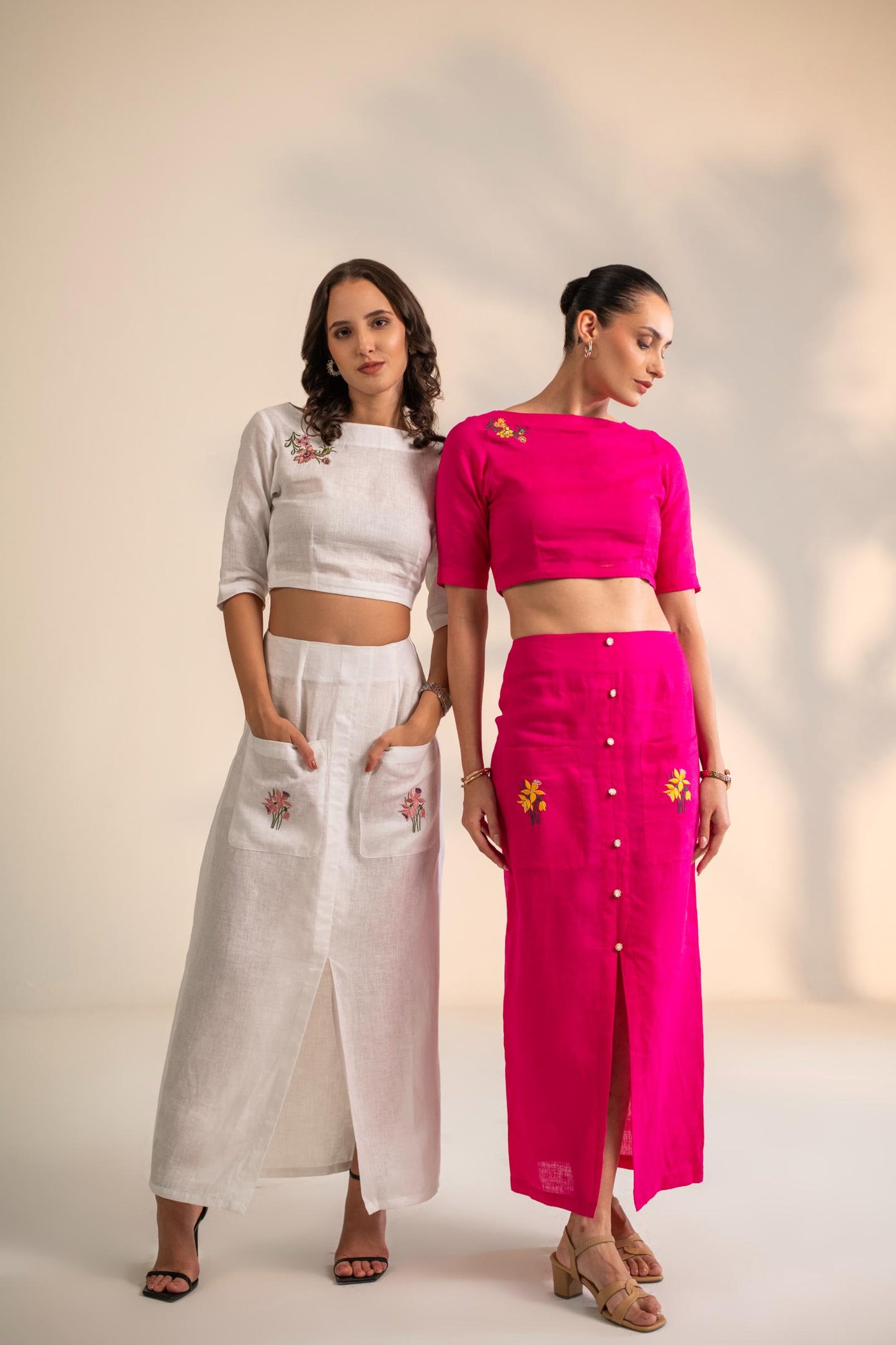 CROP TOP WITH SKIRT