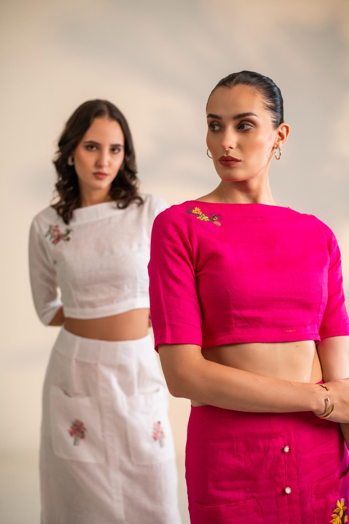 CROP TOP WITH SKIRT