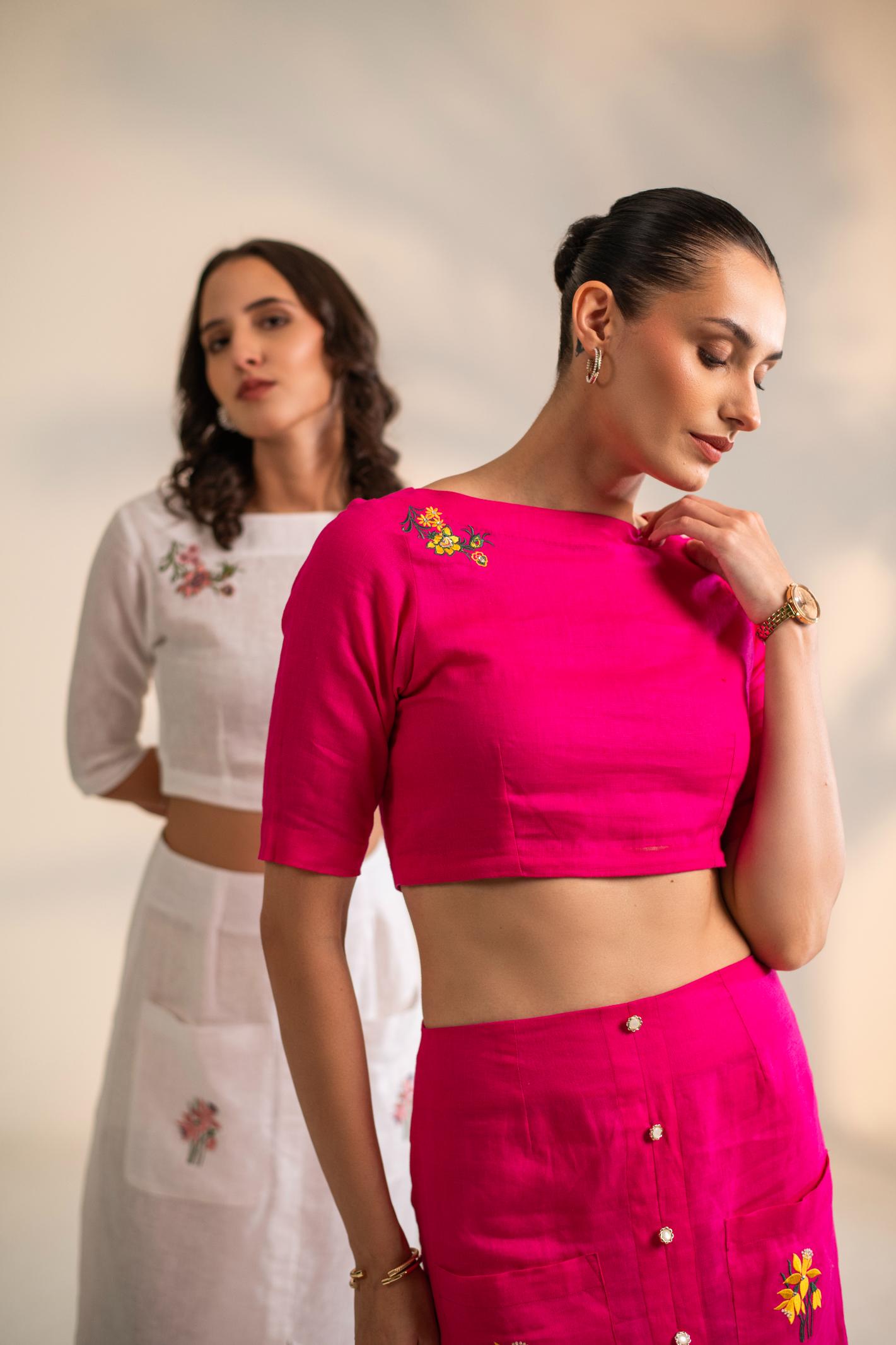 CROP TOP WITH SKIRT