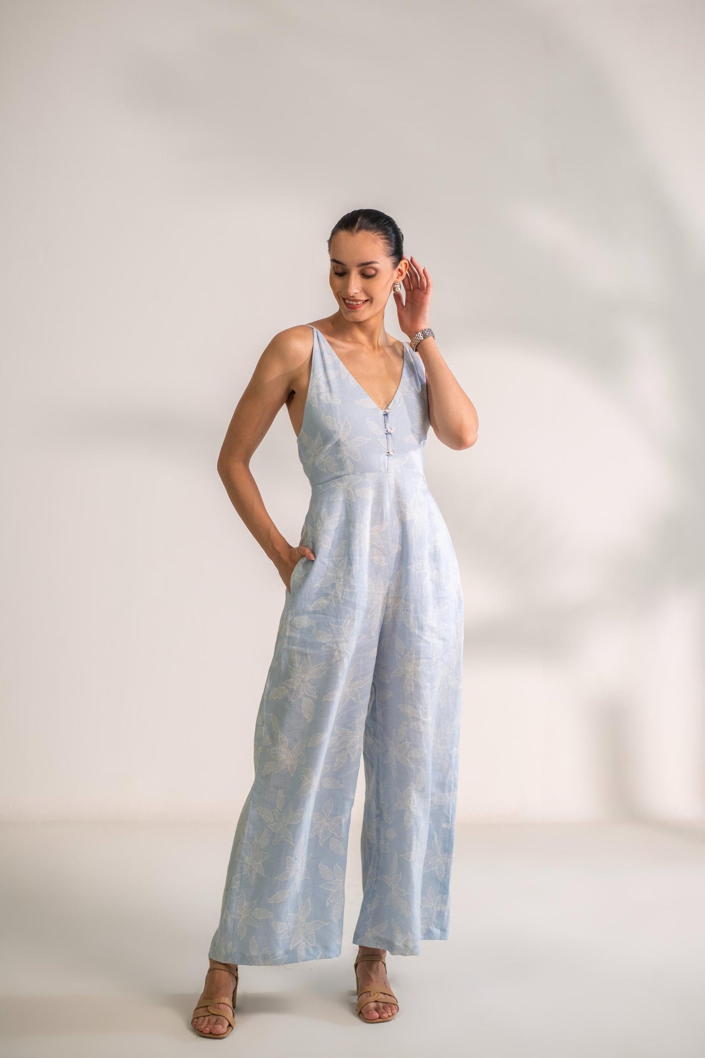 LINEN JUMP SUIT