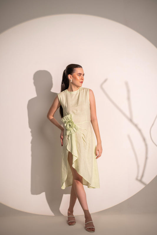 ONE PIECE WITH HAND MADE FLOWER