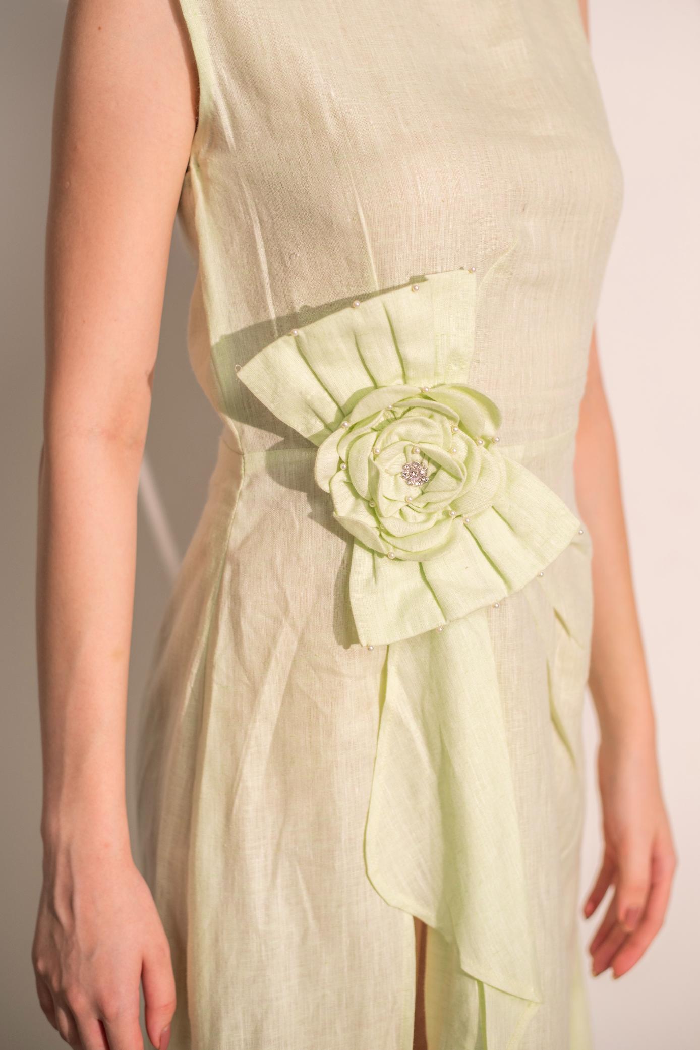 ONE PIECE WITH HAND MADE FLOWER