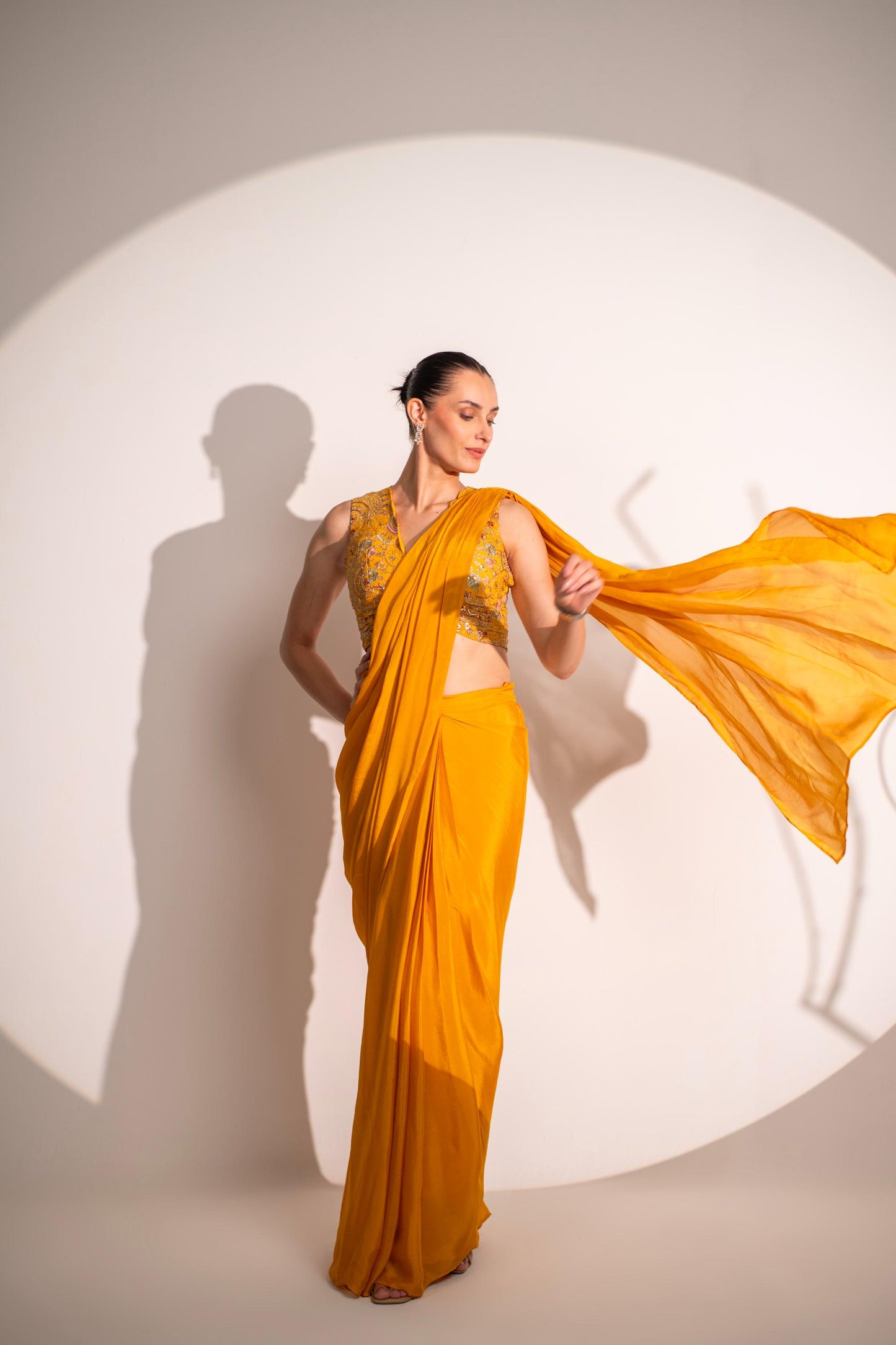 GEORGETTE SAREE WITH BLOUSE