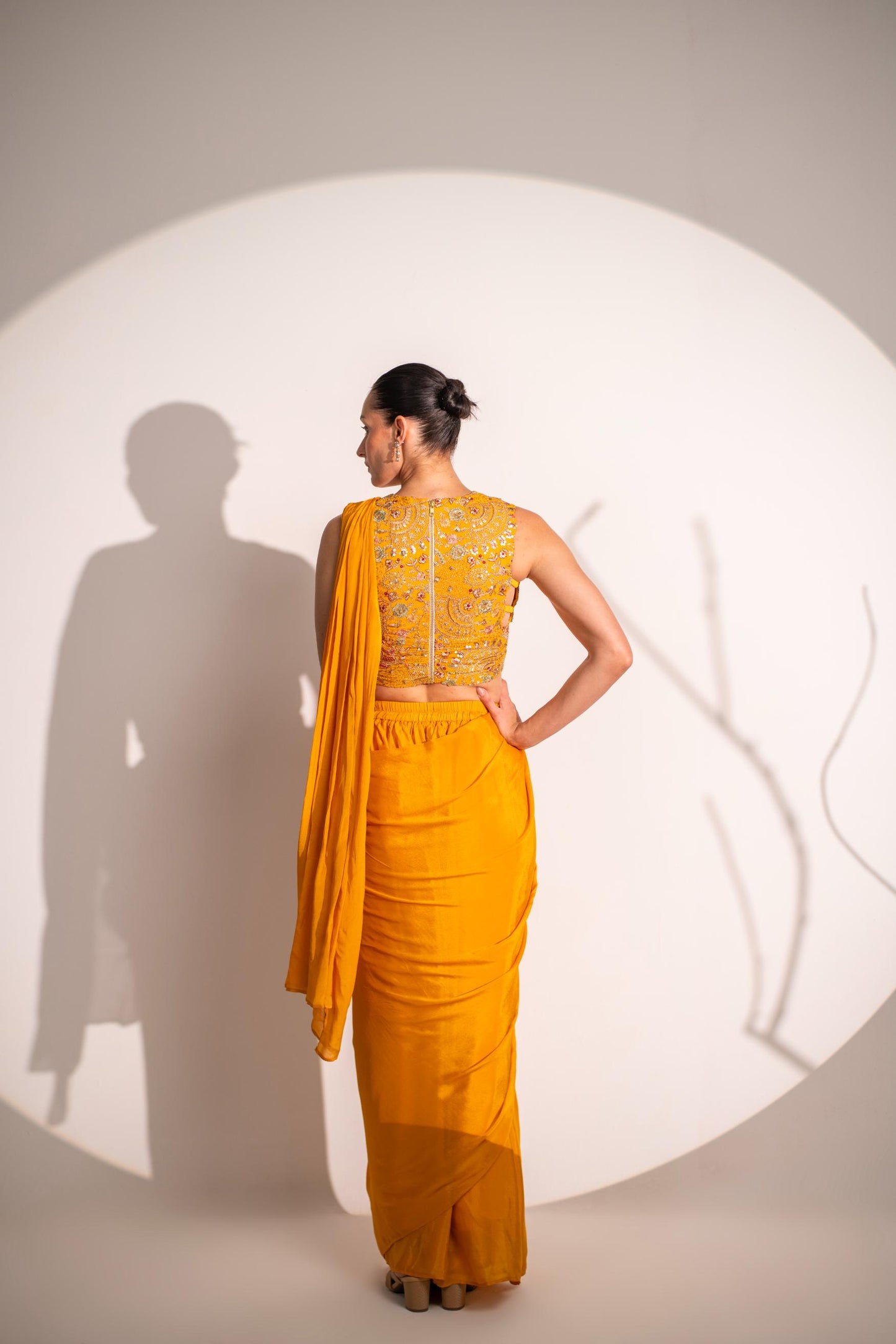 GEORGETTE SAREE WITH BLOUSE