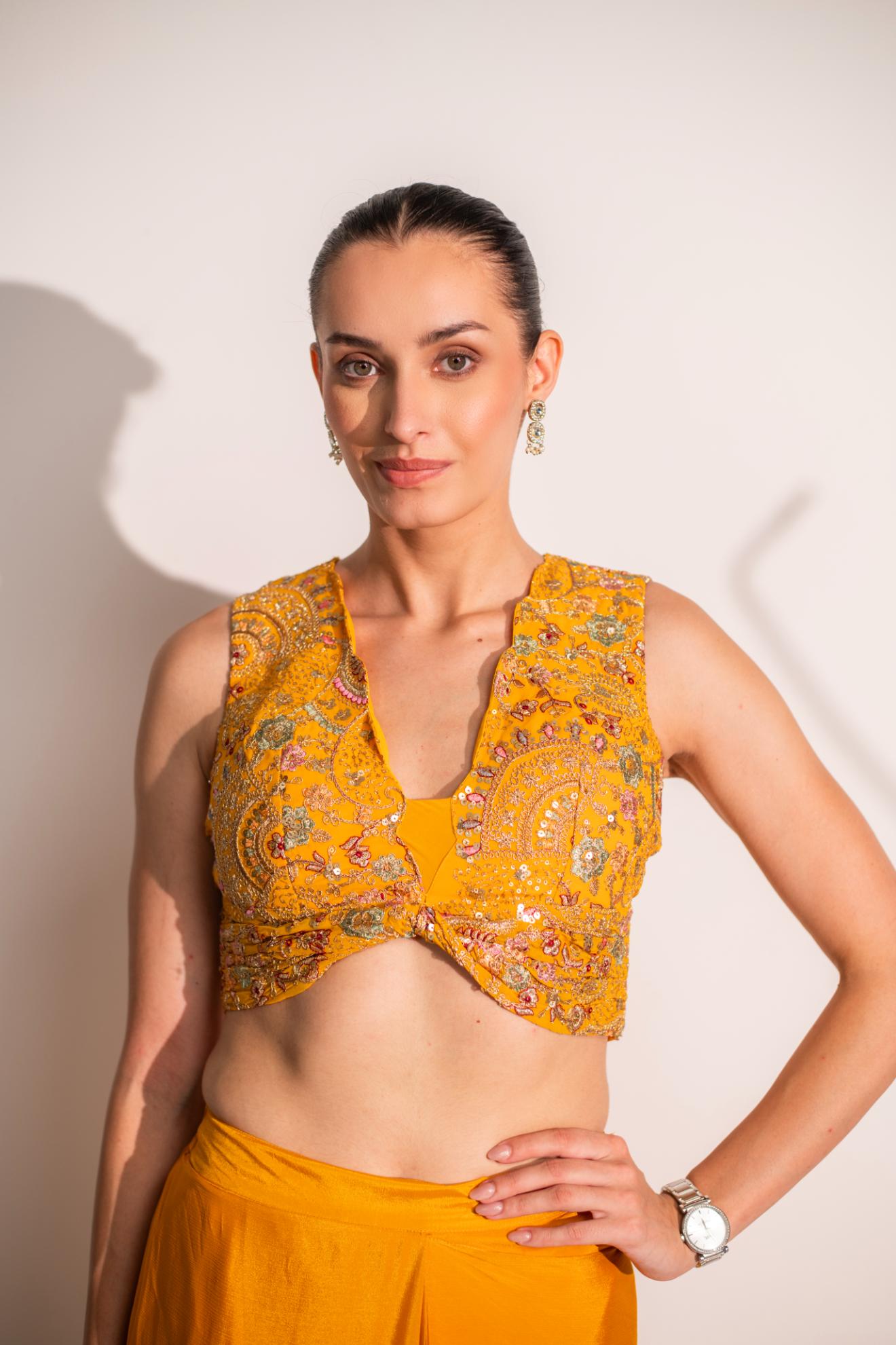 GEORGETTE SAREE WITH BLOUSE