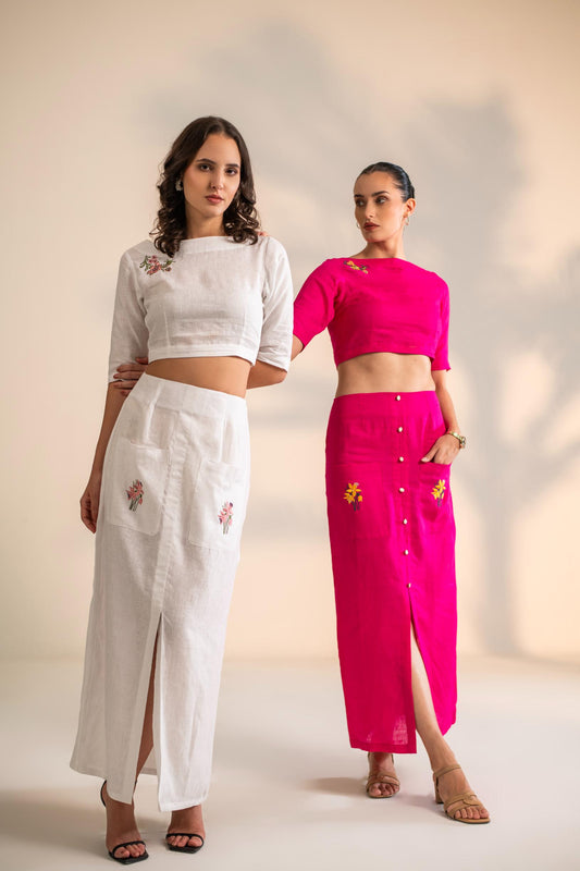 CROP TOP WITH SKIRT