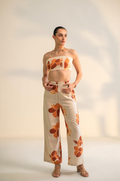 PRINTED THREE PIECE BLAZER SET