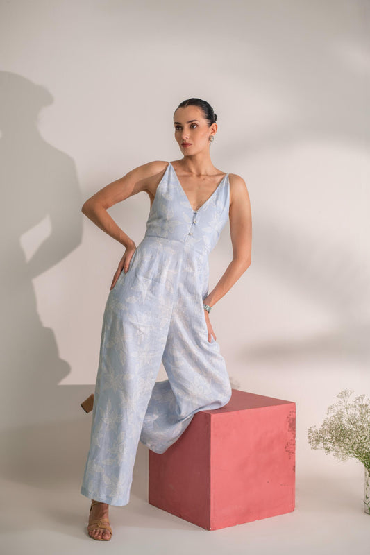 LINEN JUMP SUIT